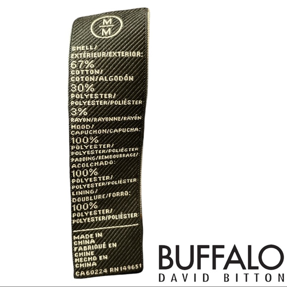 Buffalo David Bitton Samira Men's Hooded Plaid Shirt, size Medium (M) - Picture 7 of 10